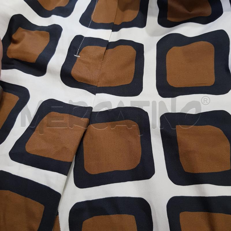 PANTALONE D S MAX MARA GEOMETRICO PANNA MARRONE NERO | Mercatino dell'Usato Civitavecchia 4