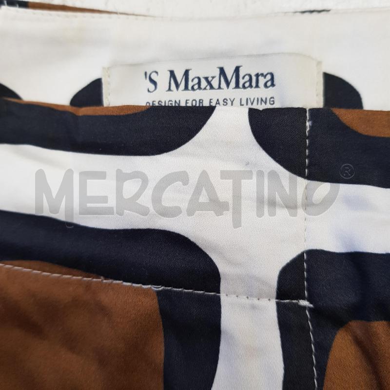 PANTALONE D S MAX MARA GEOMETRICO PANNA MARRONE NERO | Mercatino dell'Usato Civitavecchia 5