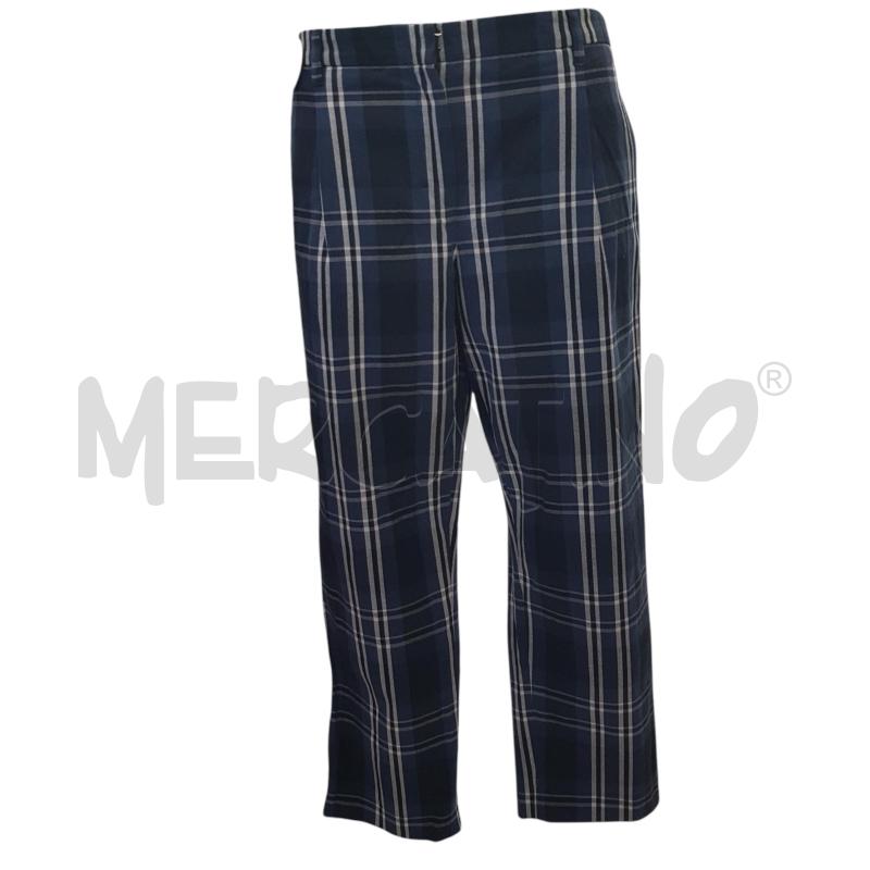 PANTALONE D 'S MAX MARA CHECK BLU BIA NERO | Mercatino dell'Usato Civitavecchia 1
