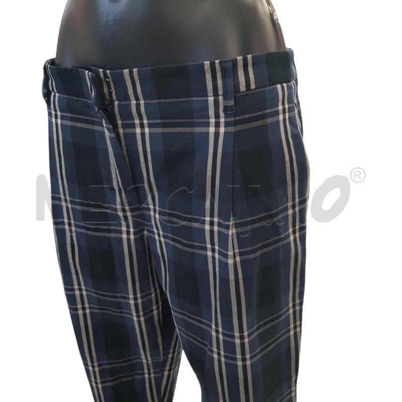 PANTALONE D 'S MAX MARA CHECK BLU BIA NERO | Mercatino dell'Usato Civitavecchia 2