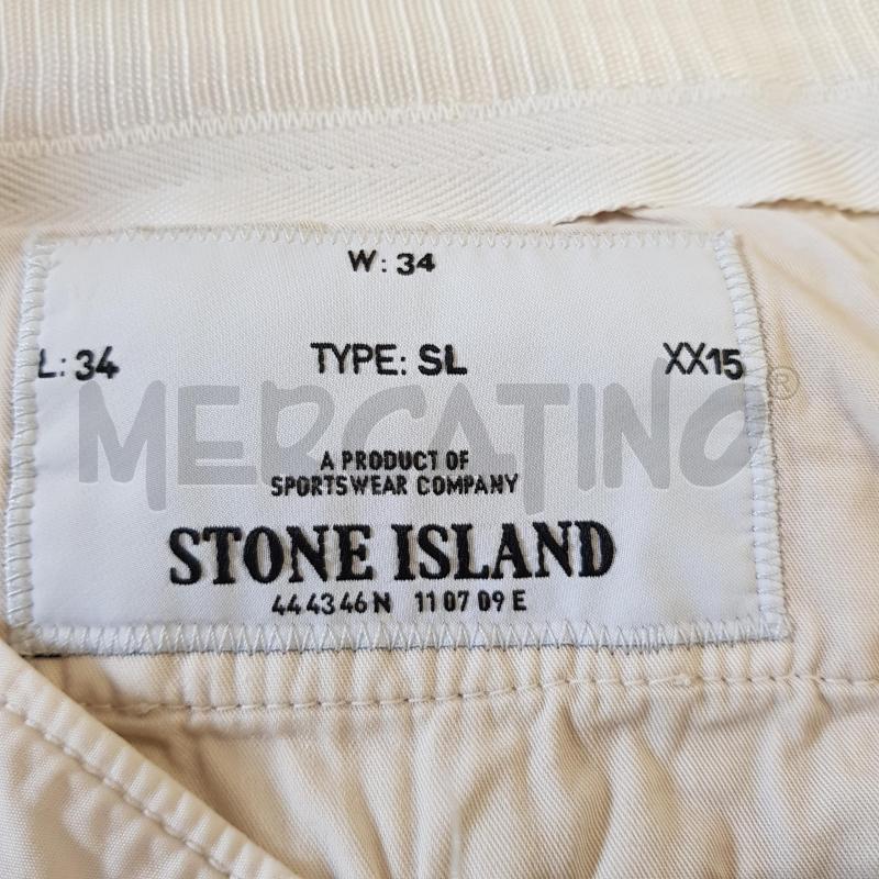 PANTALONE U STONE ISLAND CHINOS PANNA  | Mercatino dell'Usato Civitavecchia 5