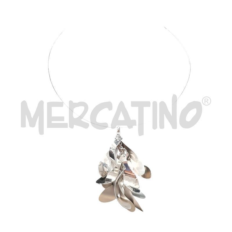 PARURE BRAIL FOGLIE ACCIAIO  | Mercatino dell'Usato Civitavecchia 3