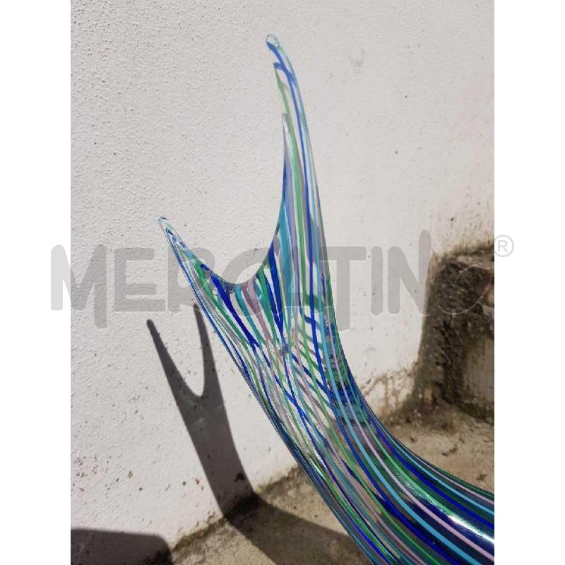 PESCE MURANO STRISCE MULTICOLORE | Mercatino dell'Usato Civitavecchia 2