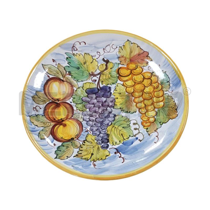 PIATTO DECORATIVO DERUTA UVA FRUTTA CM 32 | Mercatino dell'Usato Civitavecchia 1