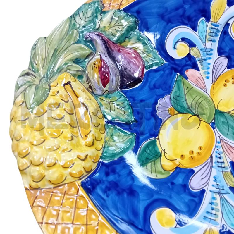 PIATTO VIETRI RILIEVO FRUTTA FALCONE DIAMETRO 42 CM | Mercatino dell'Usato Civitavecchia 2