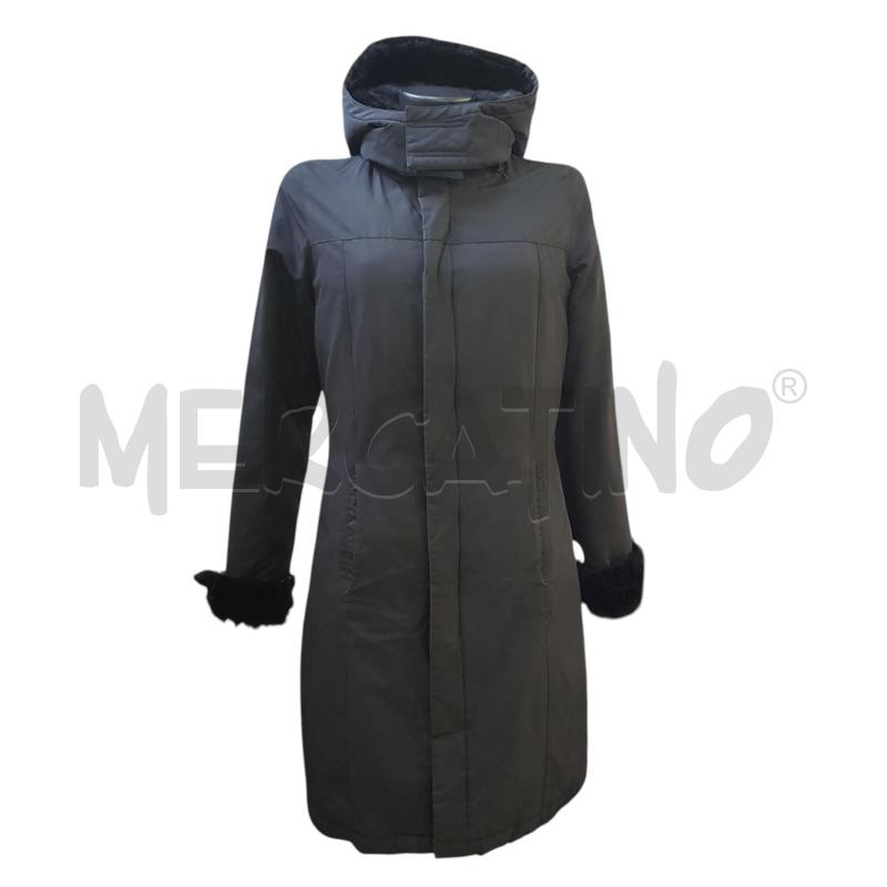PIUMINO D WOOLRICH NYLON NERO LUNGO CAPP PELO | Mercatino dell'Usato Civitavecchia 1