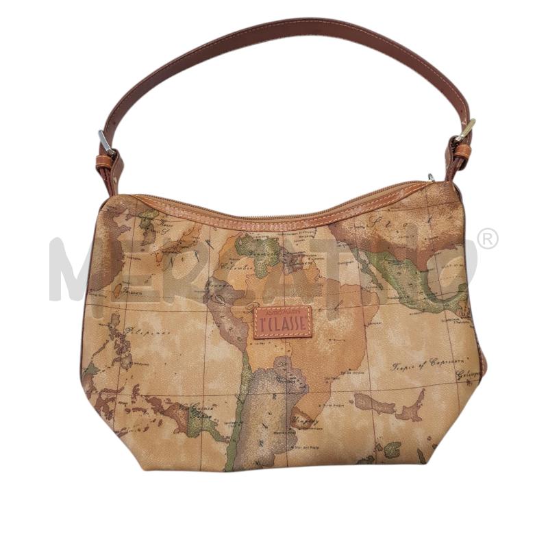 POCHETTE 1CLASSE ALVIERO MARTINI ALLOVER MARRONE | Mercatino dell'Usato Civitavecchia 1