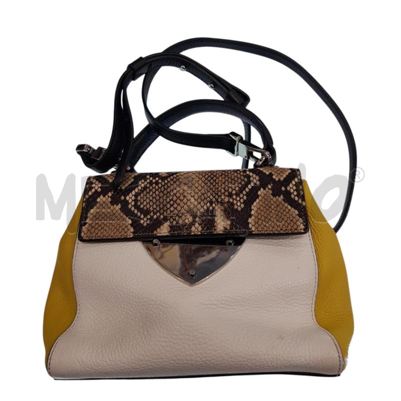 POCHETTE COCCINELLE GIALLO BIA PATTA RETTILE | Mercatino dell'Usato Civitavecchia 1
