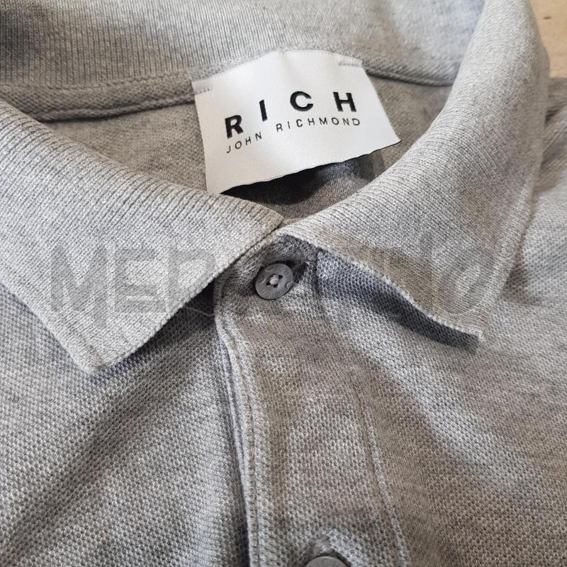 POLO U RICHMOND PIQUET GRIGIO MEL TESCHIO3D | Mercatino dell'Usato Civitavecchia 5
