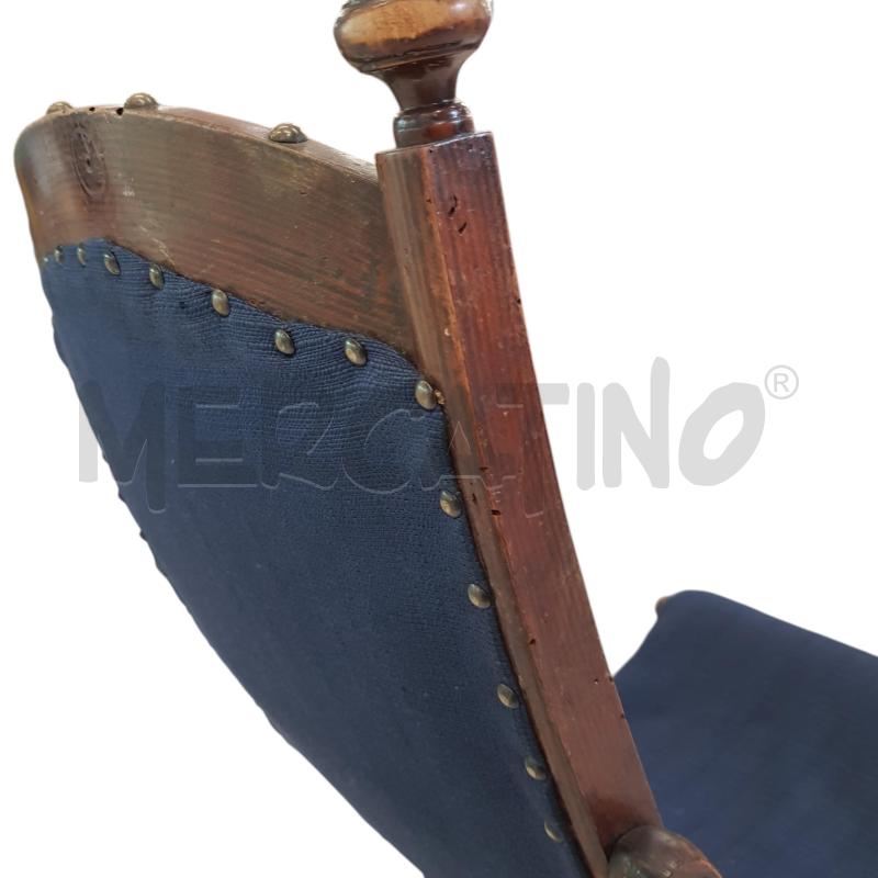 POLTRONCINA PIEGHEVOLE LEGNO/IMB.BLU | Mercatino dell'Usato Civitavecchia 3