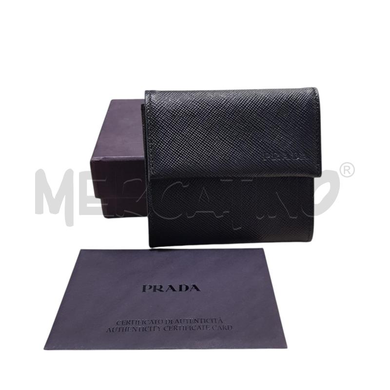 PORTASPICCI PRADA SAFFIANO NERO CON CERTIFICATO  | Mercatino dell'Usato Civitavecchia 2