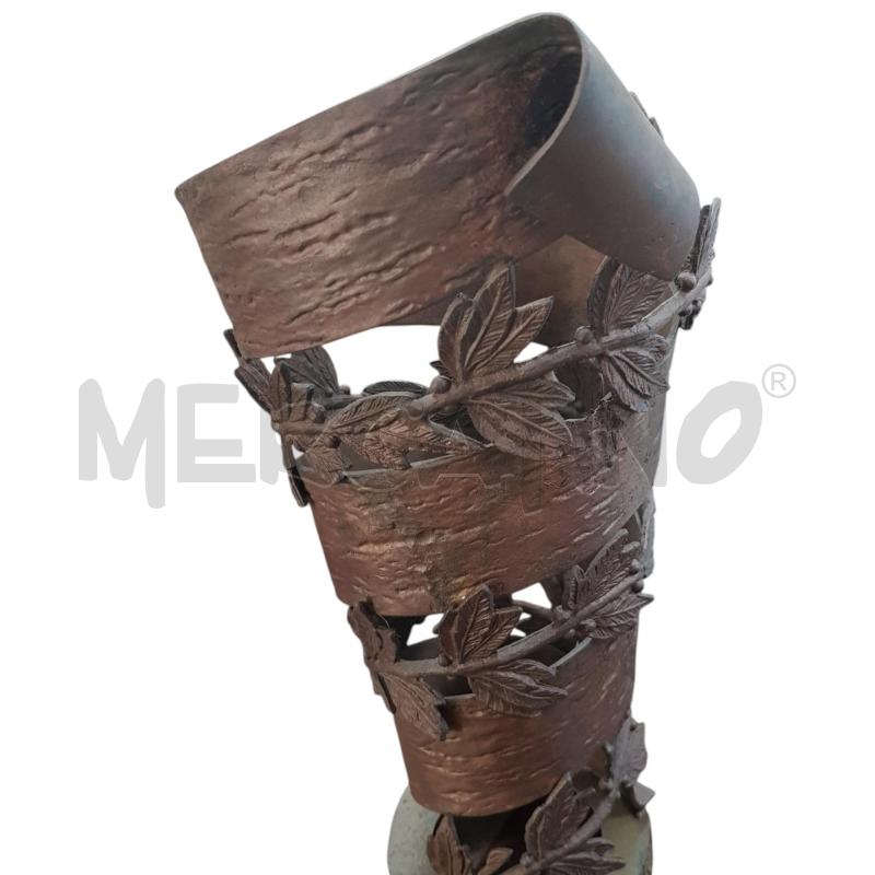 PORTA BOTTIGLIA BASE BRONZO EDERA 40X20CM  | Mercatino dell'Usato Civitavecchia 1