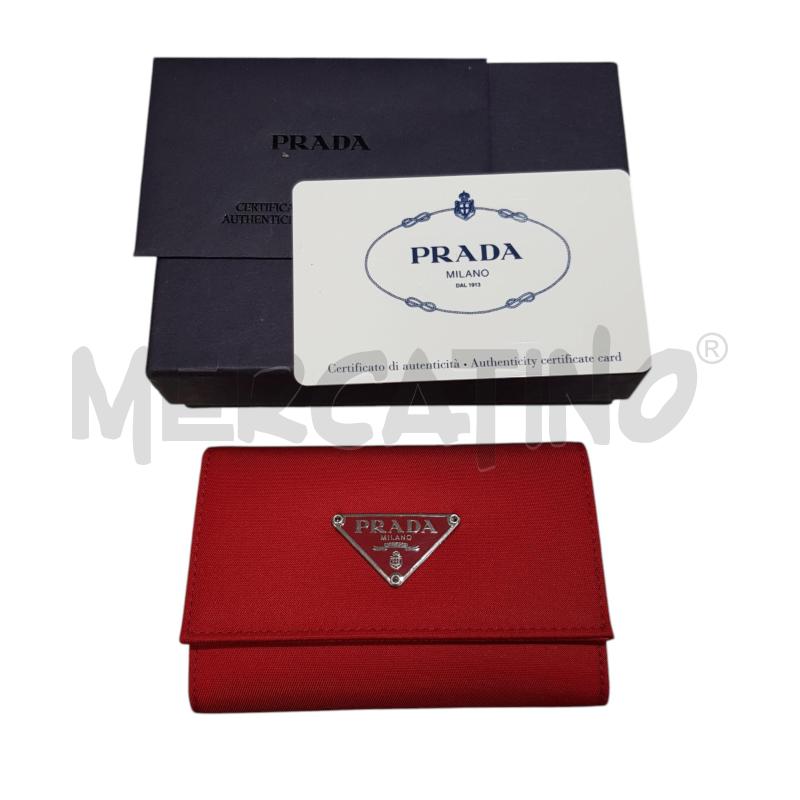PORTA CHIAVI PRADA ROSSO TESSUTO  | Mercatino dell'Usato Civitavecchia 1