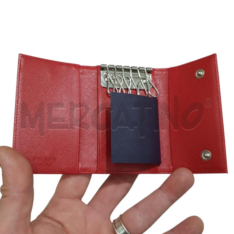 PORTA CHIAVI PRADA ROSSO TESSUTO  | Mercatino dell'Usato Civitavecchia 2