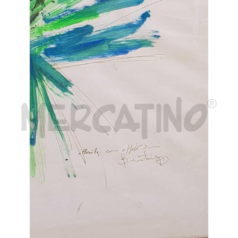 QUADRO 48X66 BERTINA LOPES ACQUERELLO FIORI | Mercatino dell'Usato Civitavecchia 2