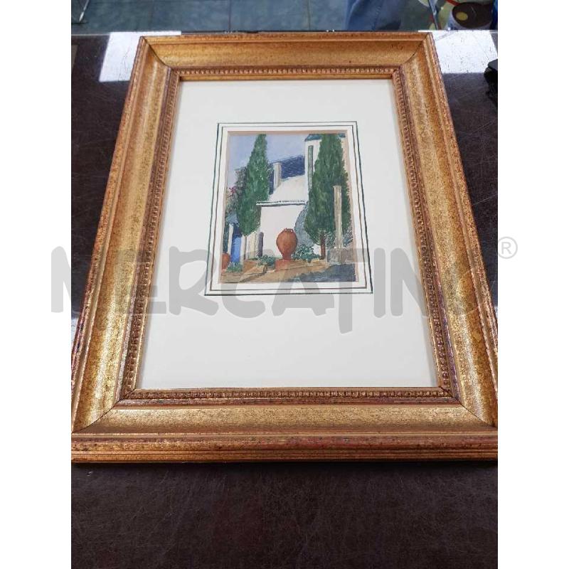 QUADRO ACQUARELLO SCORCIO 12X17 | Mercatino dell'Usato Civitavecchia 1