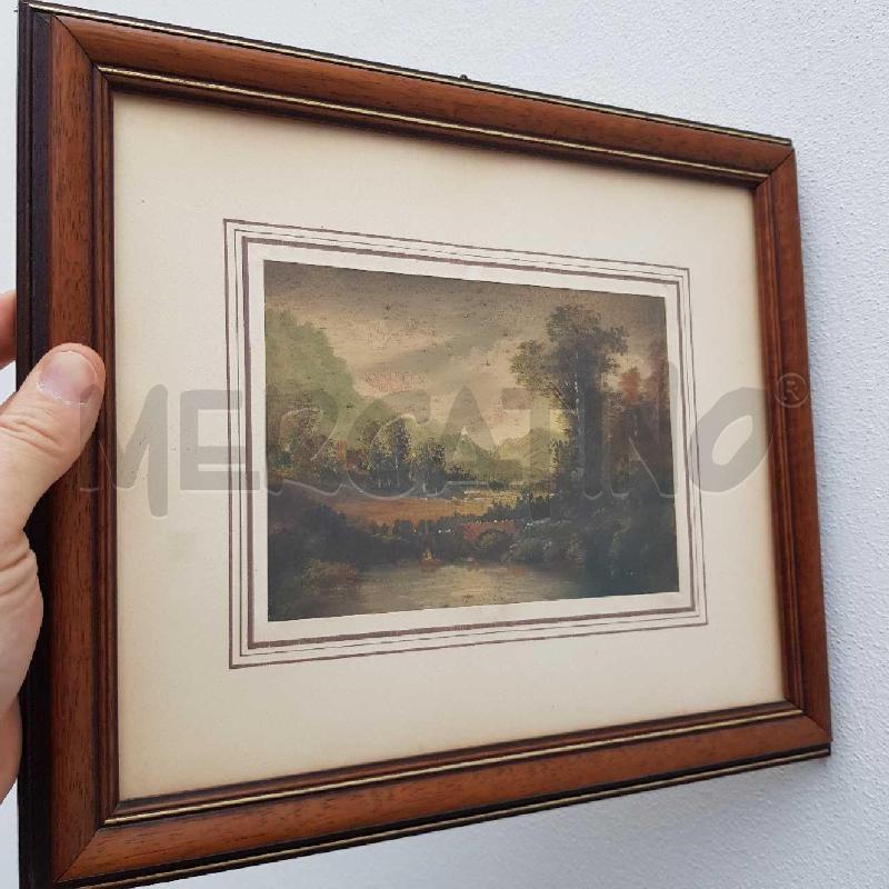 QUADRO BATTISTA CAGNANA PAESAGGIO 20X15 | Mercatino dell'Usato Civitavecchia 1