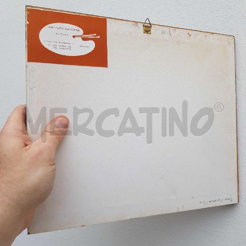 QUADRO BATTISTA CAGNANA PAESAGGIO 20X15 | Mercatino dell'Usato Civitavecchia 3