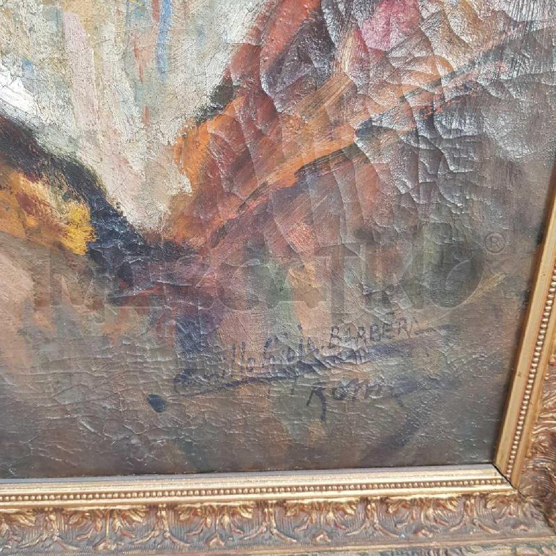 QUADRO CAMILO GIOJA BARBERA DONNA IN COSTUME TRADIZIONALE 70X50 | Mercatino dell'Usato Civitavecchia 3