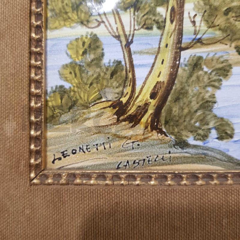 QUADRO MAIOLICA 24X19 LEONETTI CASTELLI | Mercatino dell'Usato Civitavecchia 3