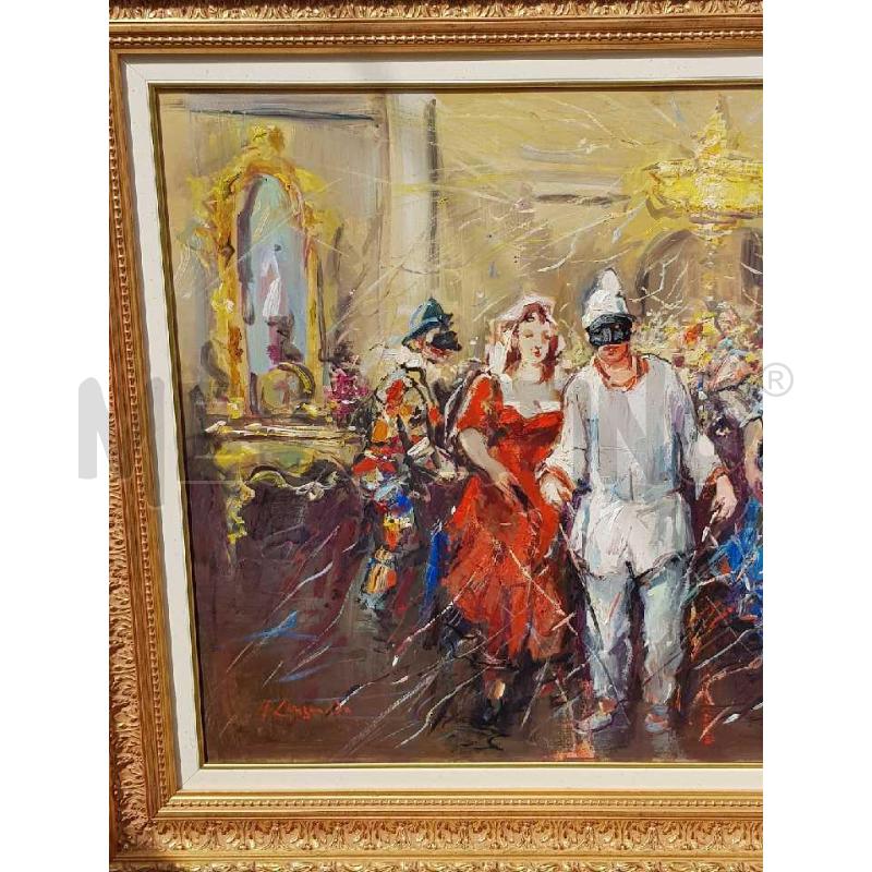 QUADRO NICOLA CANZANELLA 90X70 CARNEVALATA | Mercatino dell'Usato Civitavecchia 2