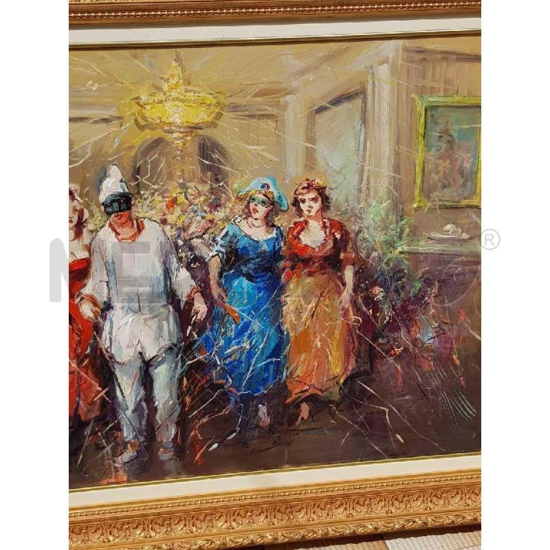 QUADRO NICOLA CANZANELLA 90X70 CARNEVALATA | Mercatino dell'Usato Civitavecchia 3