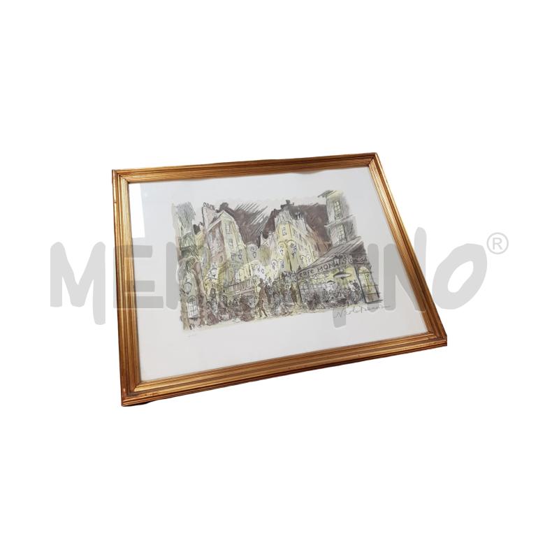 QUADRO OPERA GRAFICA PROVA AUTORE SCORCIO PARIGINO | Mercatino dell'Usato Civitavecchia 1