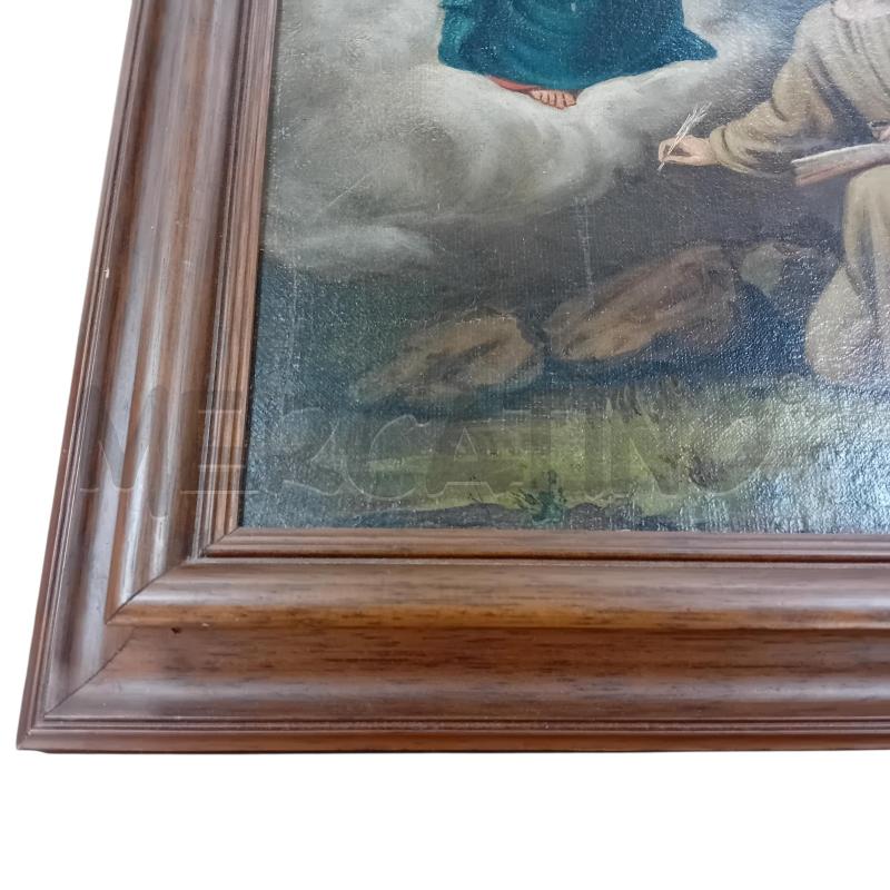 QUADRO VECCHIO TELA OLIO RAFFIGURAZIONE SANTA | Mercatino dell'Usato Civitavecchia 2