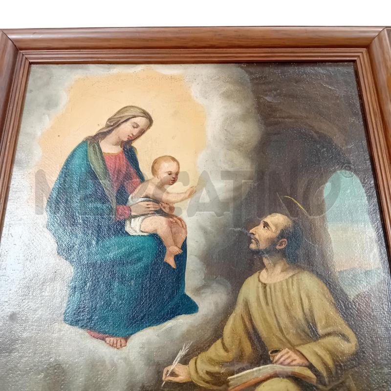 QUADRO VECCHIO TELA OLIO RAFFIGURAZIONE SANTA | Mercatino dell'Usato Civitavecchia 4