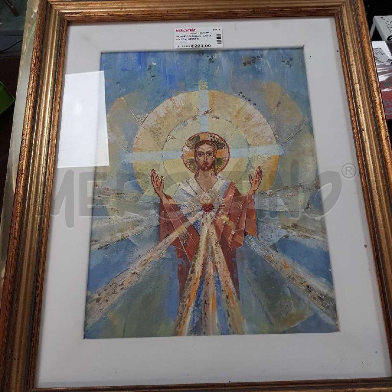 QUADRO VIRGILIO CASSIO 40X30 CRISTO | Mercatino dell'Usato Civitavecchia 1
