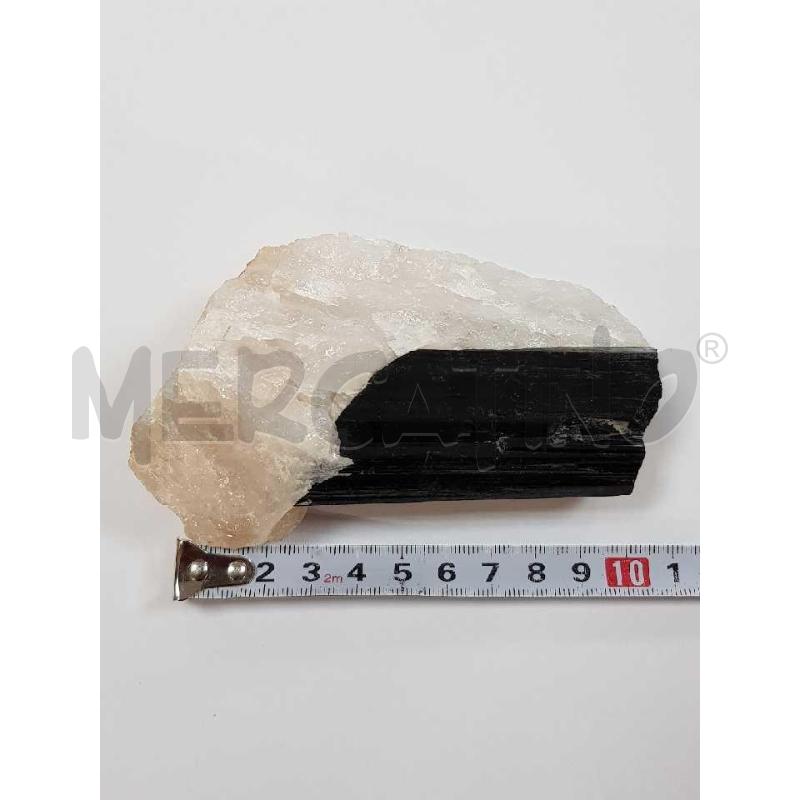 QUARZO IALINO E TORMALINA NERA 10*7 | Mercatino dell'Usato Civitavecchia 1