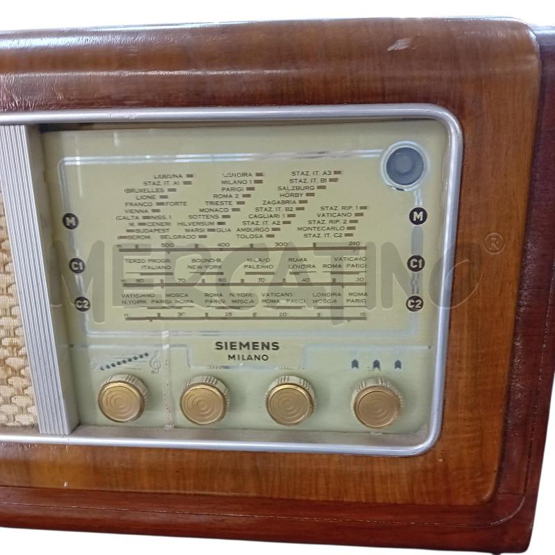 RADIO VALVOLE LEGNO SIEMENS MILANO | Mercatino dell'Usato Civitavecchia 2