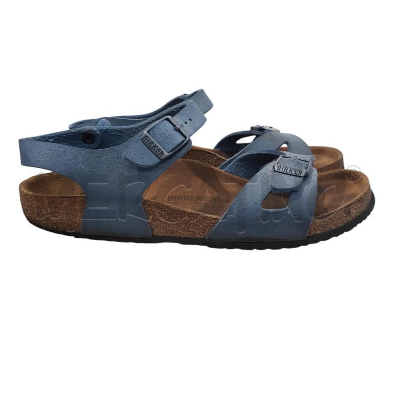 SANDALI D BIRKENSTOCK CUOIO AZZ POLVERE | Mercatino dell'Usato Civitavecchia 1