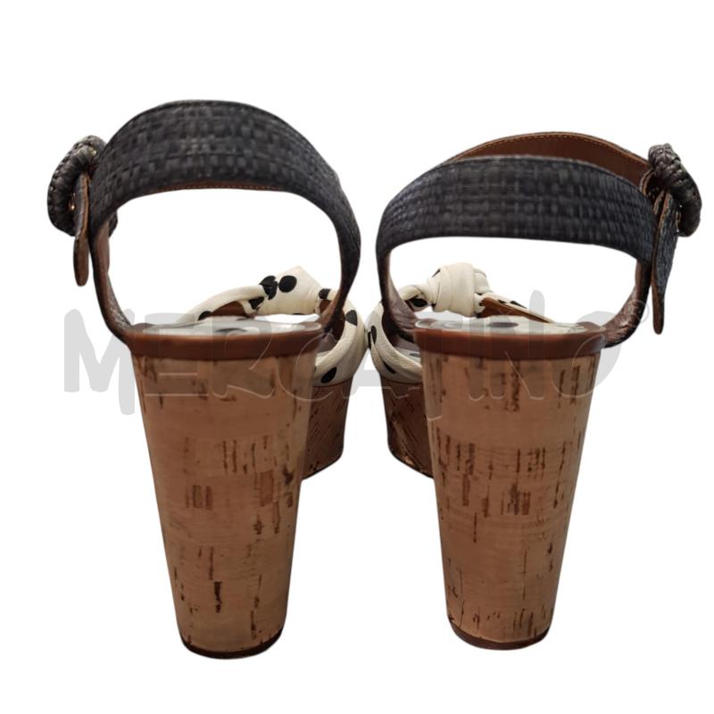 SANDALI D DOLCE&GABBANA PARA SUGHERO FIOCCO BIANCO PIS NERI | Mercatino dell'Usato Civitavecchia 2