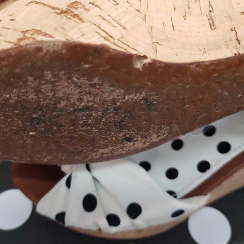 SANDALI D DOLCE&GABBANA PARA SUGHERO FIOCCO BIANCO PIS NERI | Mercatino dell'Usato Civitavecchia 5