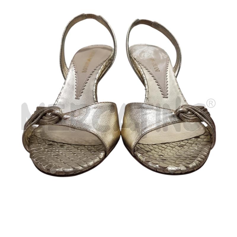 SANDALI D EMPORIO ARMANI RETTILE ORO | Mercatino dell'Usato Civitavecchia 2