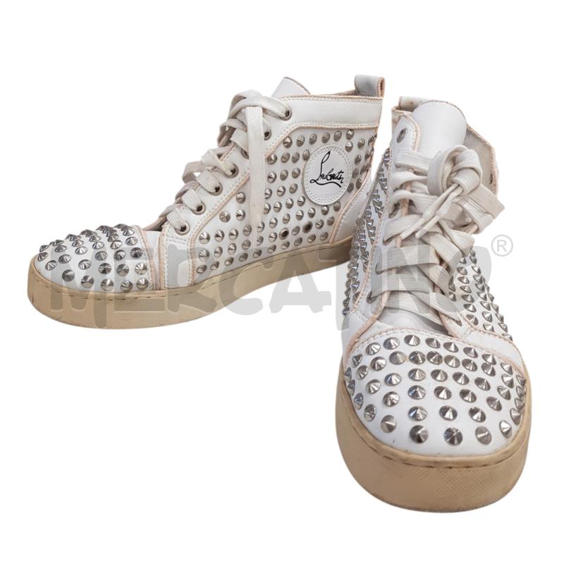 SCARPE CHRISTIAN LOUBOUTIN BORCHIE BIANCHE  | Mercatino dell'Usato Civitavecchia 4