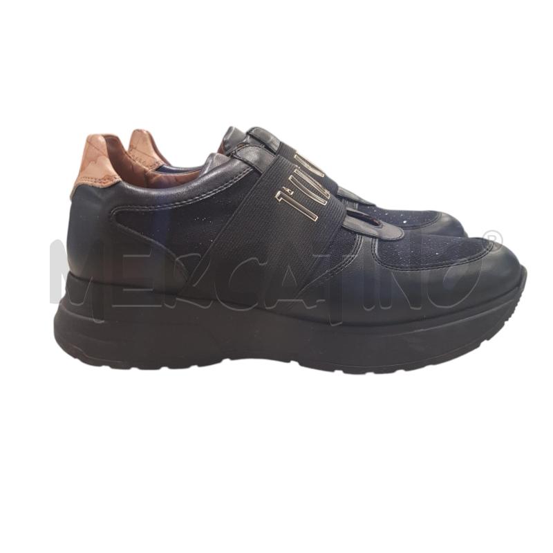 SCARPE D ALVIERO MARTINI NERO GLITTER | Mercatino dell'Usato Civitavecchia 1