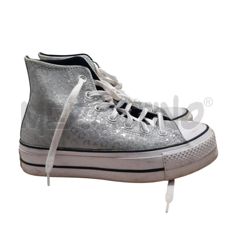 SCARPE D CONVERSE CHUCK TAYLOR MACULATE ARGENTO | Mercatino dell'Usato Civitavecchia 1
