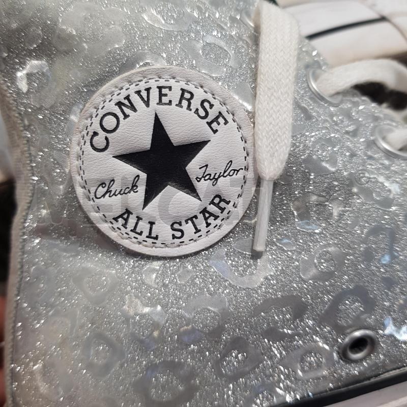 SCARPE D CONVERSE CHUCK TAYLOR MACULATE ARGENTO | Mercatino dell'Usato Civitavecchia 4