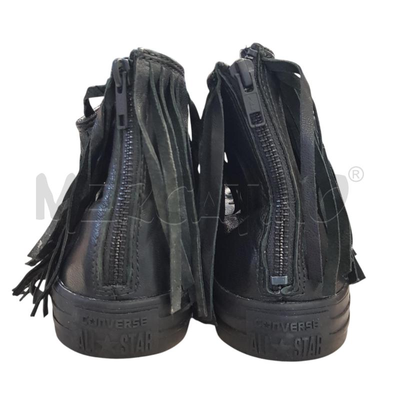 SCARPE D CONVERSE PELLE NER FRANGE | Mercatino dell'Usato Civitavecchia 2