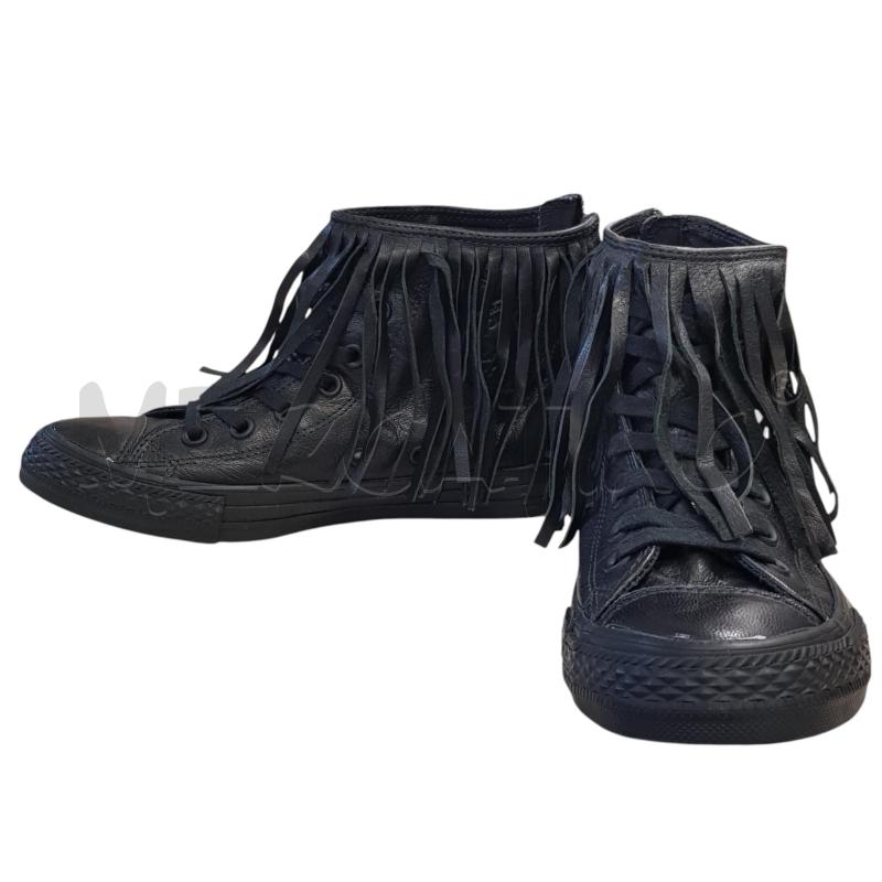 SCARPE D CONVERSE PELLE NER FRANGE | Mercatino dell'Usato Civitavecchia 4