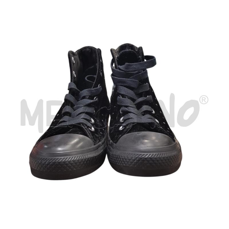 SCARPE D CONVERSE VELLURO NER BORCHIE  | Mercatino dell'Usato Civitavecchia 4