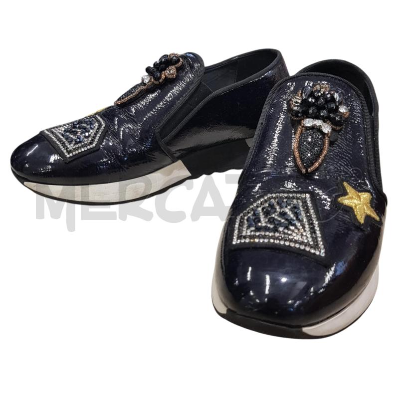 SCARPE D JEANNOT LUCIDA CON APPLICAZIONI  | Mercatino dell'Usato Civitavecchia 3