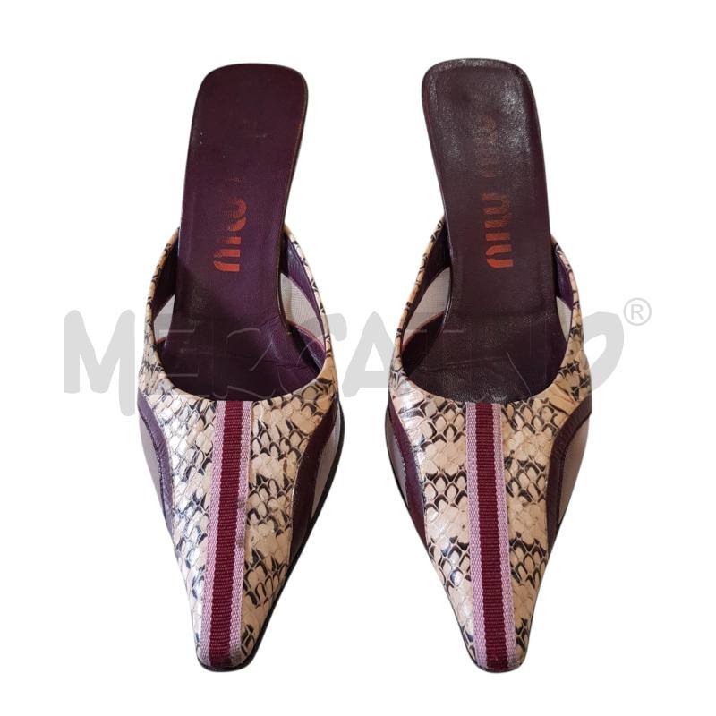 SCARPE D MIU MIU SABOT PUNTA PITONE | Mercatino dell'Usato Civitavecchia 3