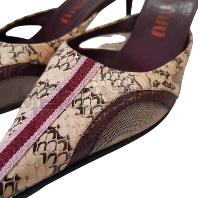 SCARPE D MIU MIU SABOT PUNTA PITONE | Mercatino dell'Usato Civitavecchia 5