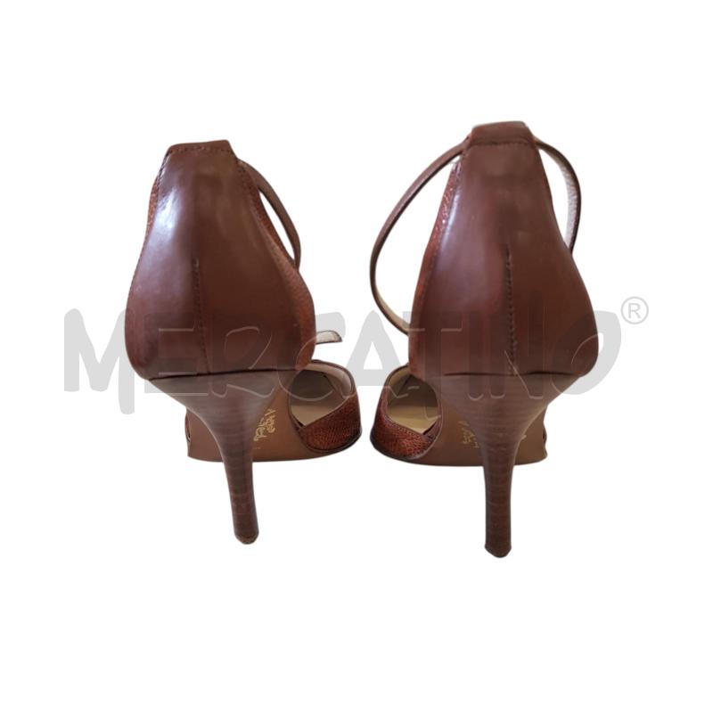 SCARPE D PACIOTTI PELLE STAMPATA MARRONE TACCO DA RIFARE | Mercatino dell'Usato Civitavecchia 2