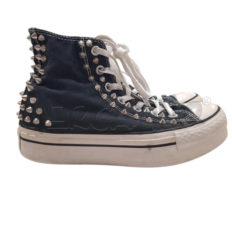 SCARPE D PLATFORM HI BLACK FULL STUDS | Mercatino dell'Usato Civitavecchia 1