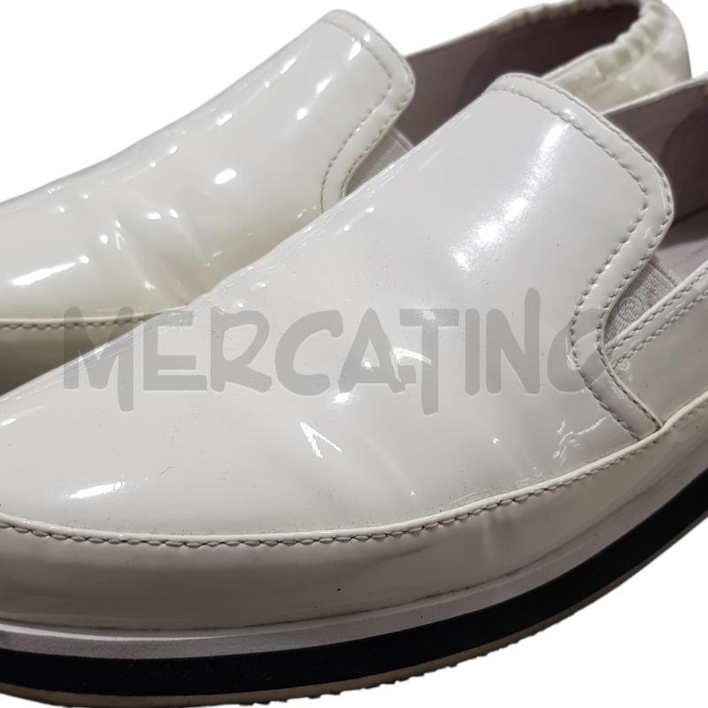 SCARPE D PRADA VERNICE BIANCA MOCASSINO | Mercatino dell'Usato Civitavecchia 5