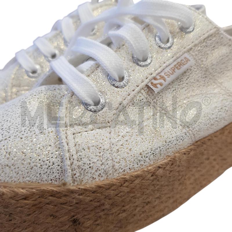 SCARPE D SUPERGA TELA PANNA STAMPA LUREX ORO | Mercatino dell'Usato Civitavecchia 5